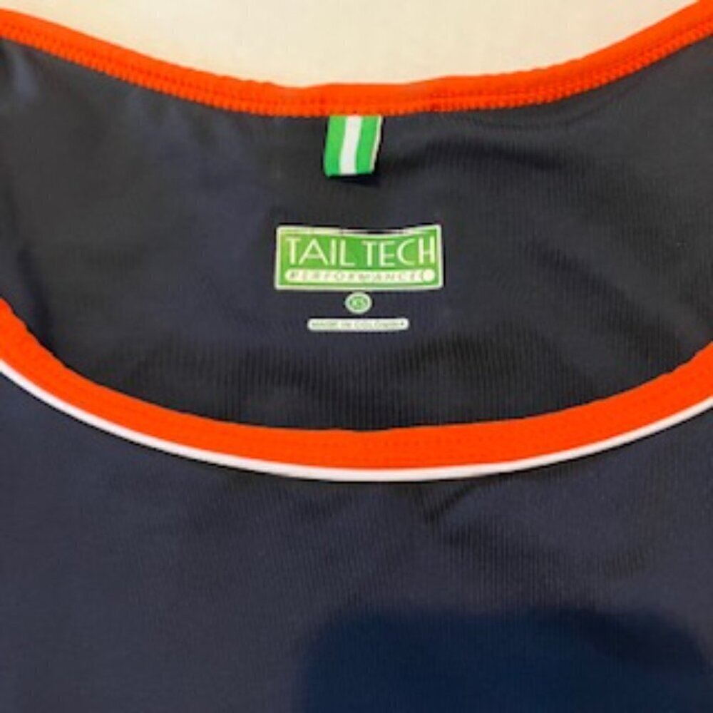 Tail Tech Performance Tennis dress blue with orange and white detail size XS - Picture 3 of 4